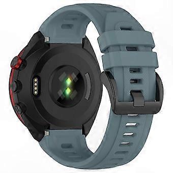 Silikone Sport Watch Band til 47mm GPS Golf Ure - Blød Grå Udskiftning Rem