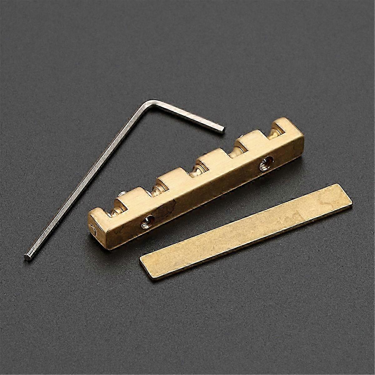 Brass Roller Nut for Electric Guitar - 42mm Adjustable Bridge Upgrade Component