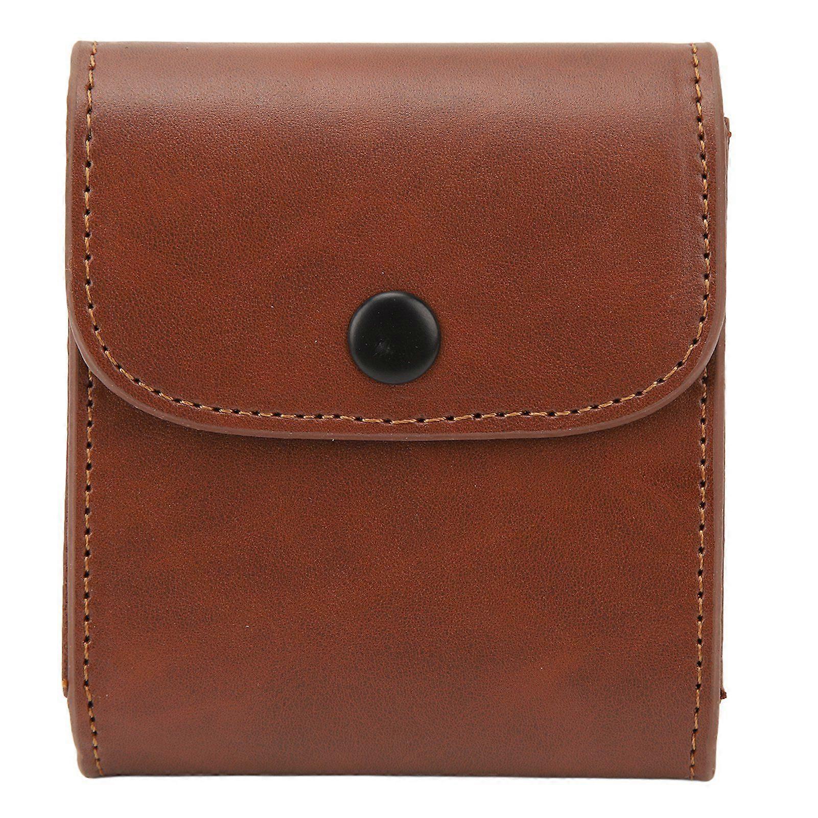 Mini Camera Photo Pouch Portable PU Leather Picture Storage Holder Case Camera Films Accessory for SQ10 Brown