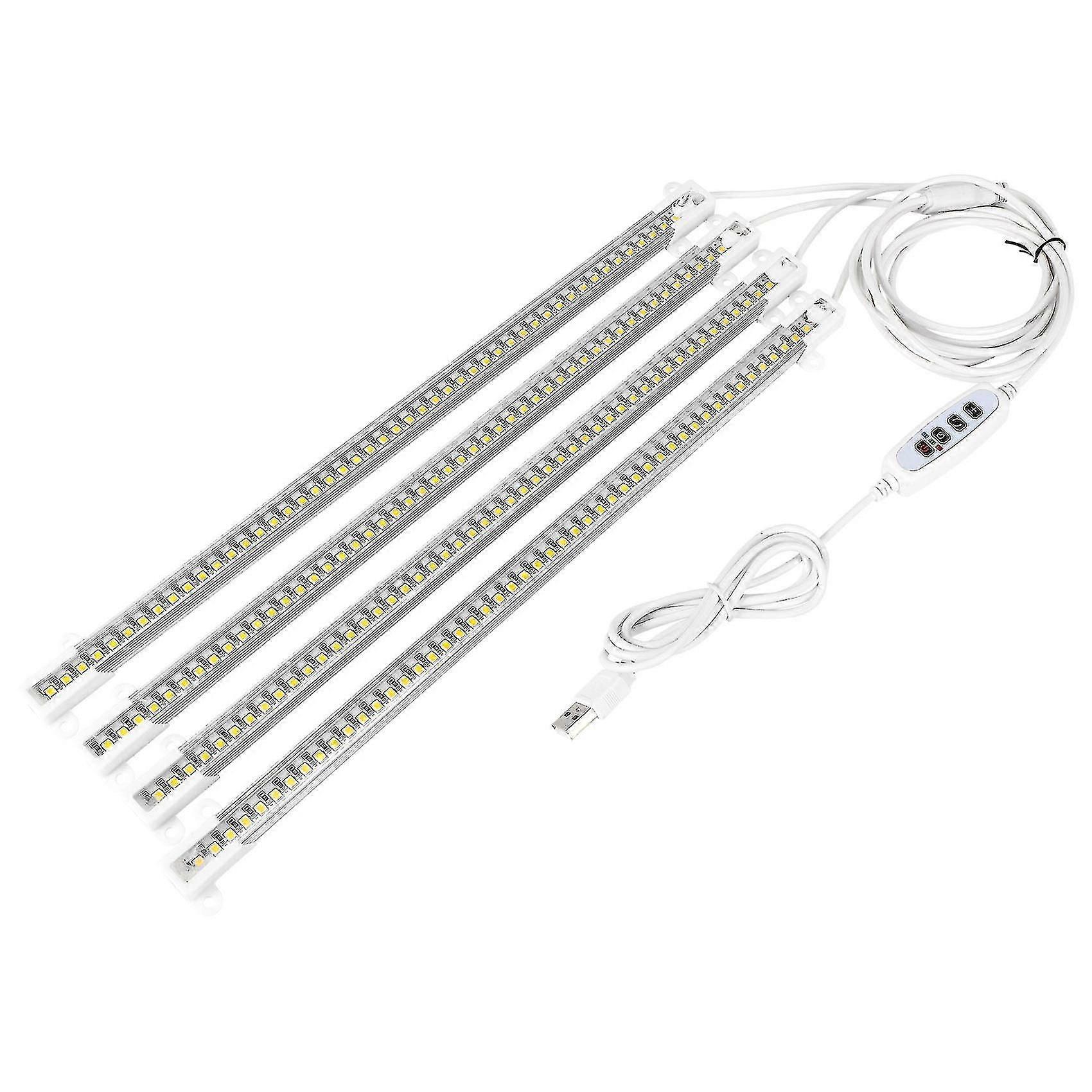 Led Grow Light Strips, Full Spectrum Grow Lights For Indoor Plants With Auto On/off 3/9/12h Timer