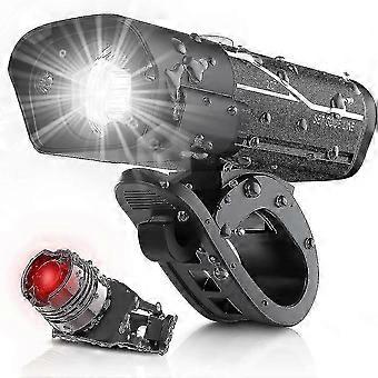 1000 lumen usb oppladbart vanntett sykkellys sett super lyse 5 moduser qBK EEP
