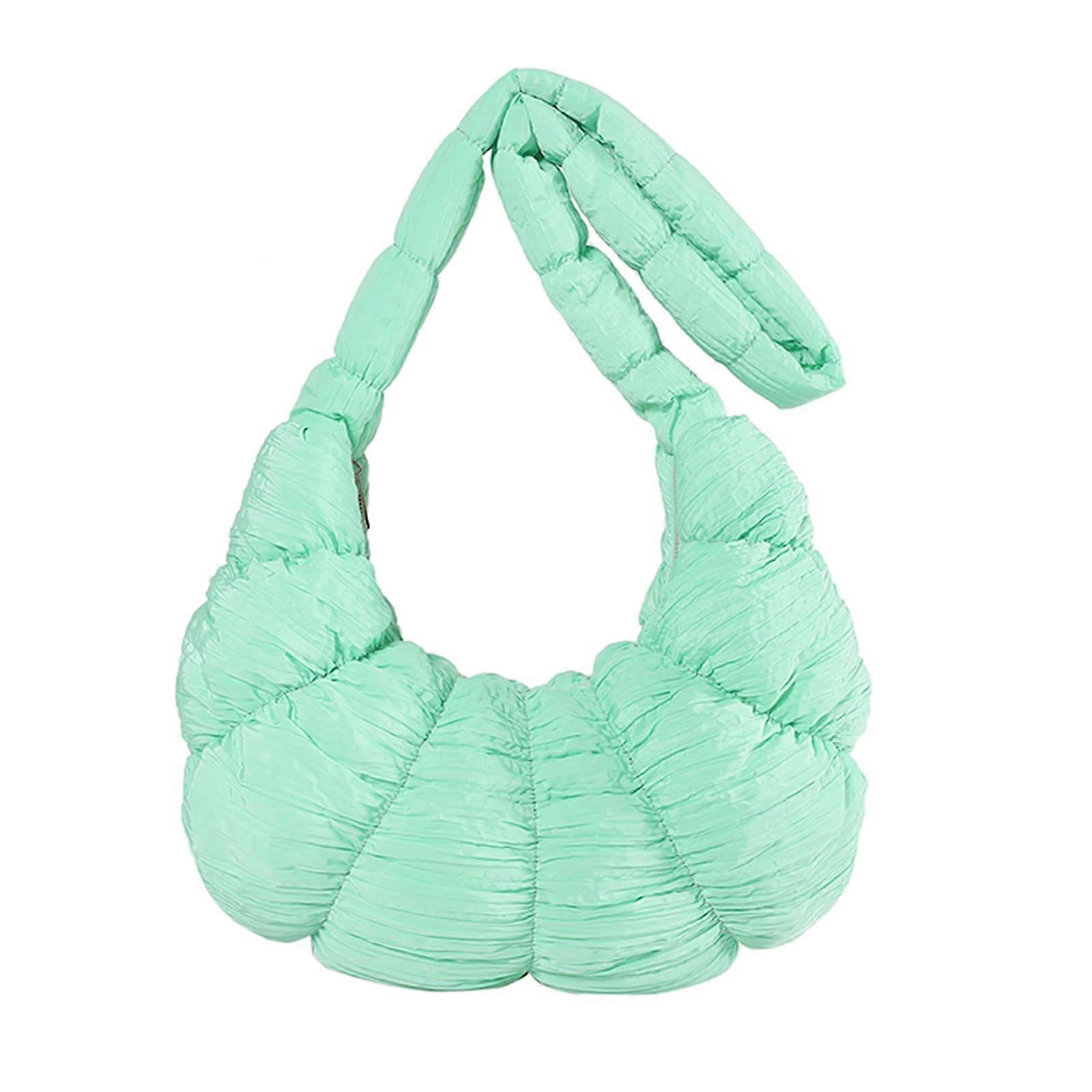 Crossbody Bag for Women, Adjustable Strap, Pleated Dumpling Style, Ruched Design, Solid Color