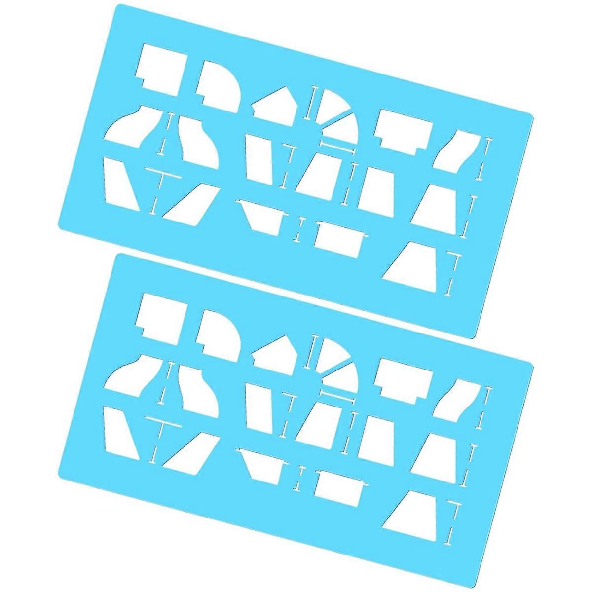2 Pcs Sheet Metal Duct Fitting Template Reusable Stencils