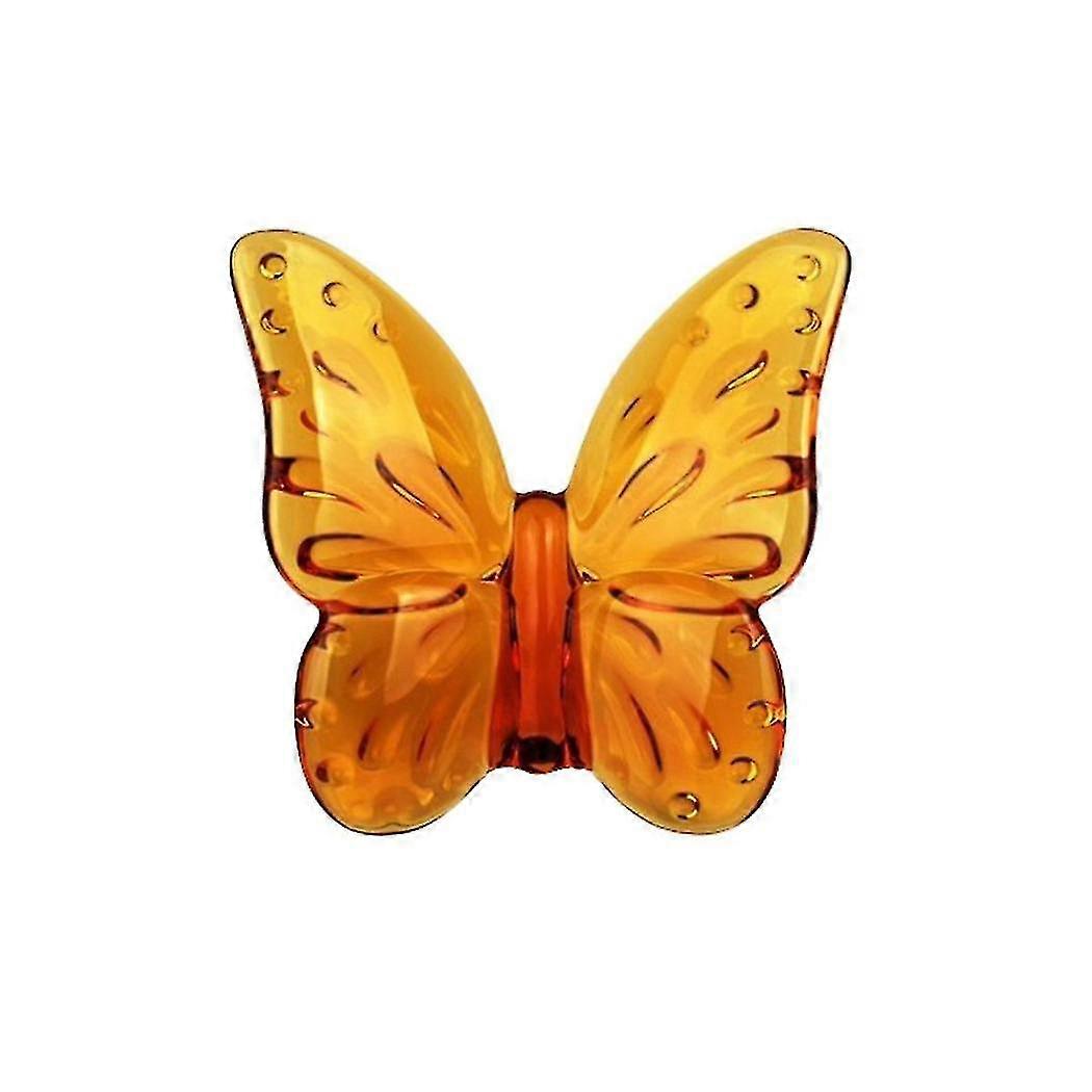 Glass Crystal Butterfly Ornaments Vibrantly With Bright Color Ornam...