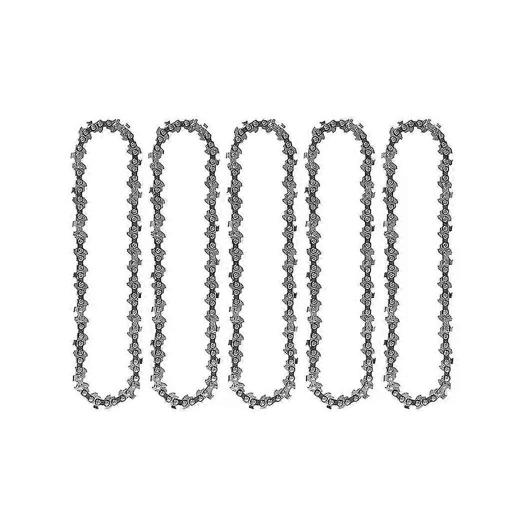 (5 Pack) 6 Inch Mini Chainsaw Chain Replacement For Cordless Electr...