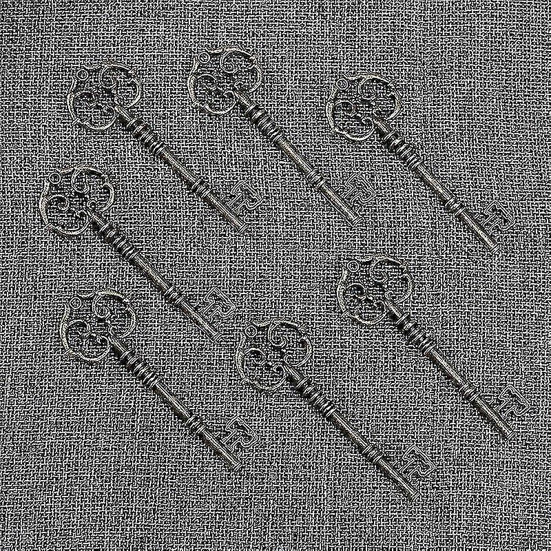 Vintage Bronze Skeleton Keys Set for Crafts and Decorative Projects