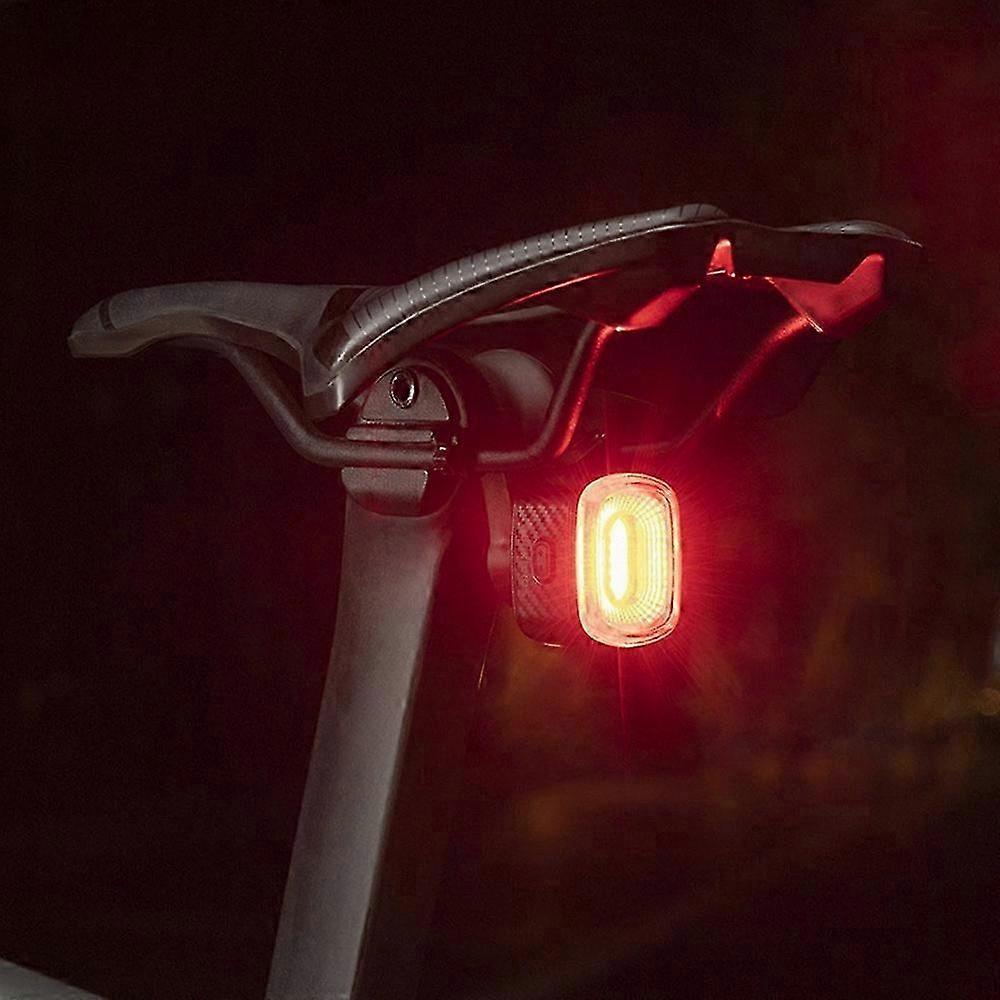 Smart Bike Tail Light with Brake and Vibration Sensor - Rear Bicycle Safety LED Light for Enhanced Visibility