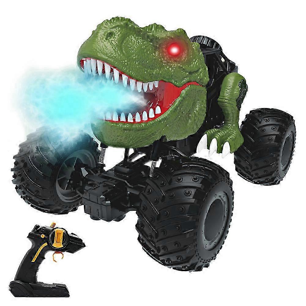 suitable for remote control dinosaur drift truck with smart spray full functions for boys