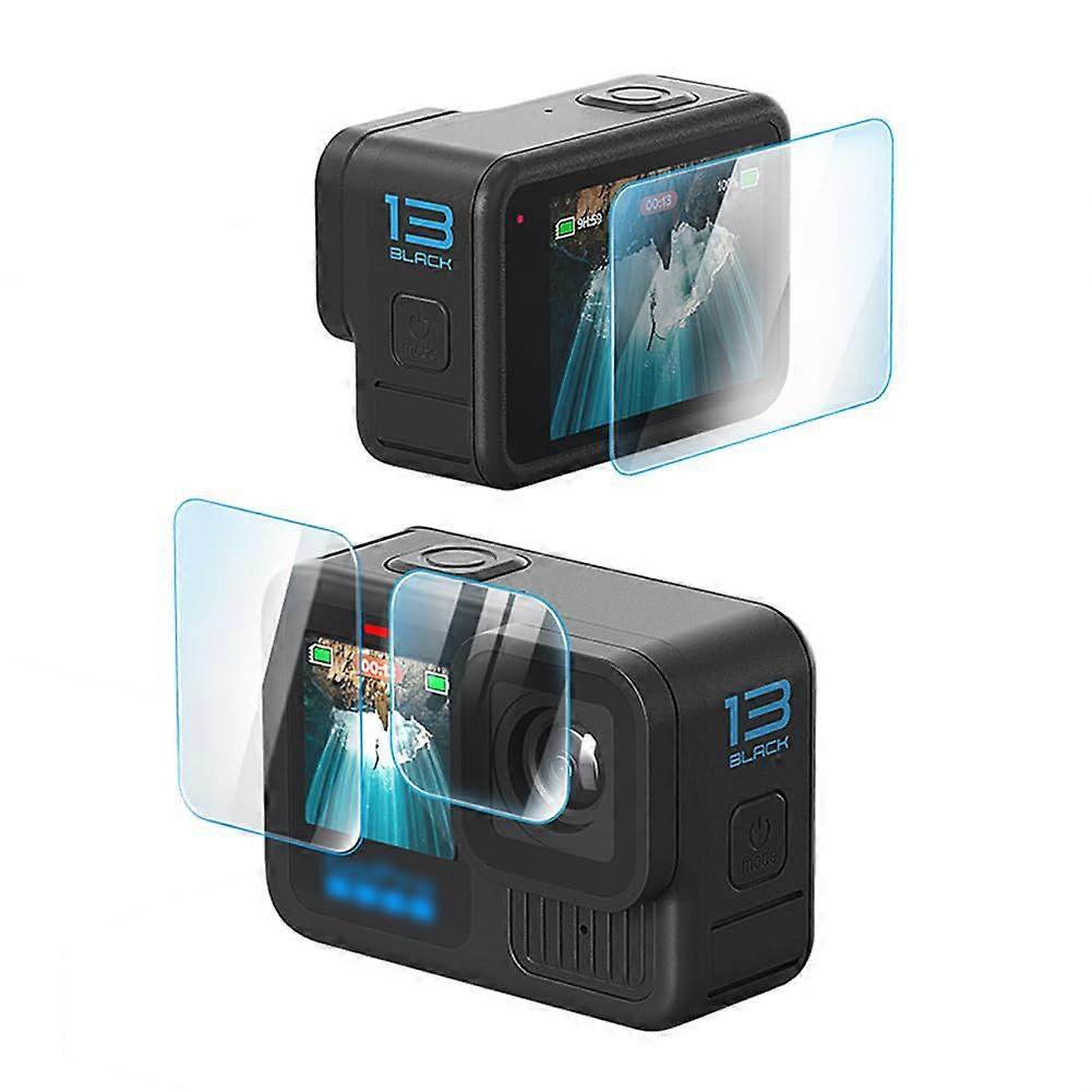 GoPro Hero 13 Screen Protector Half Pack Tempered Glass Lens Protector Front Screen Protector 1 Pcs