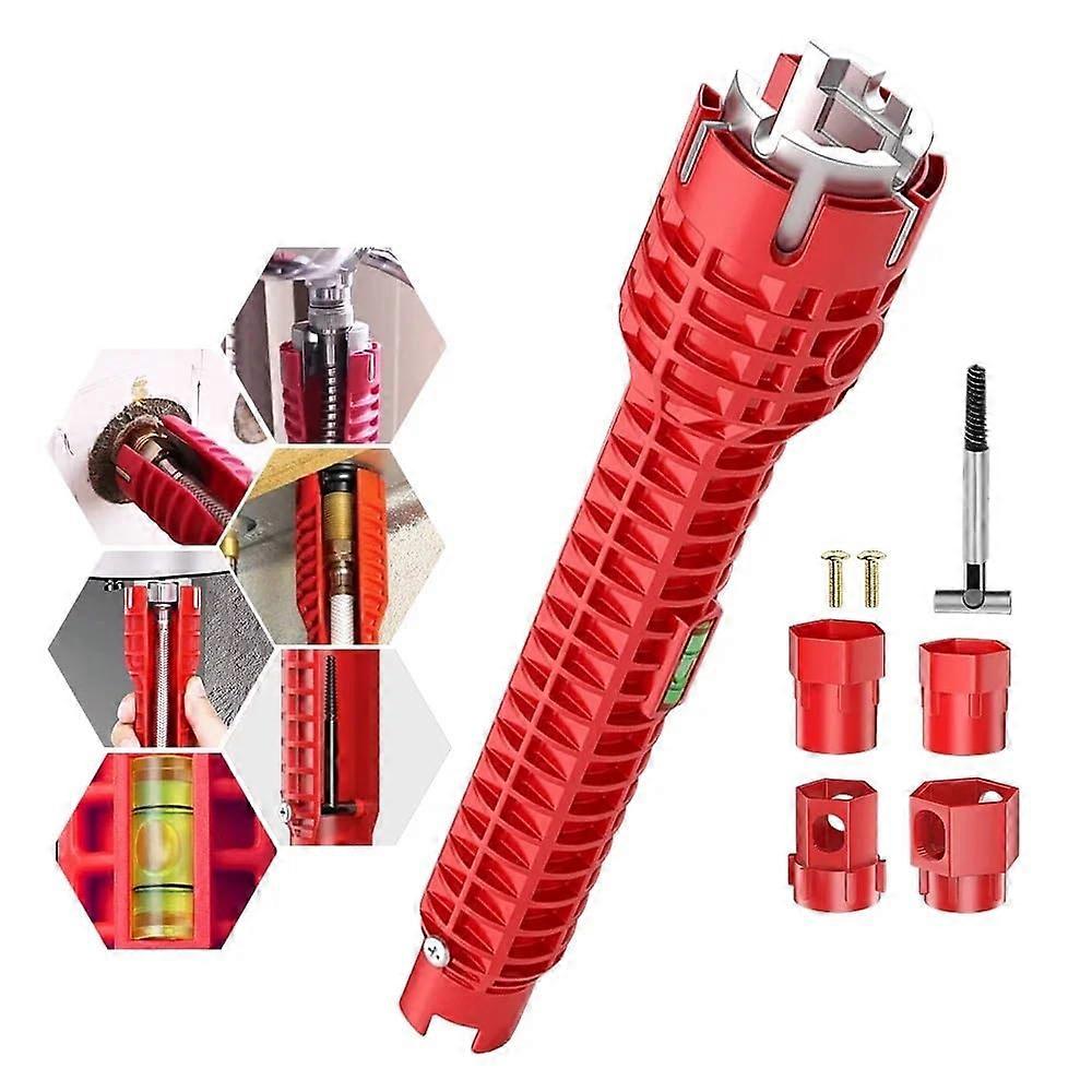 14 in 1 Sink Basin Multifunctional Faucet Wrench Universal Tap Spanner For Toilet, Sink, Kitchen Nuts And ShutOff Valves