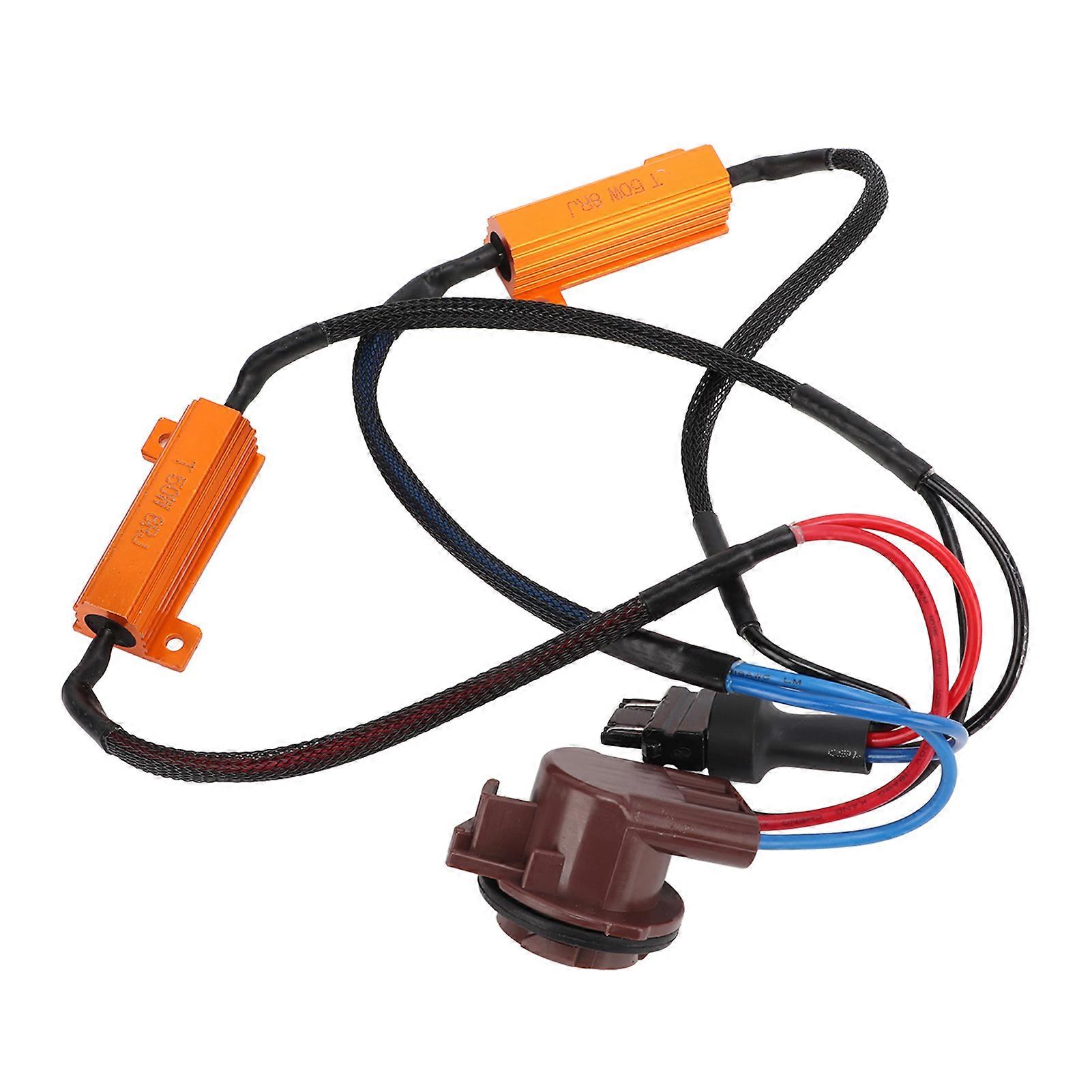 2Pcs 3157B 50W Medium Power LED Load Resistors Decoding Adapter