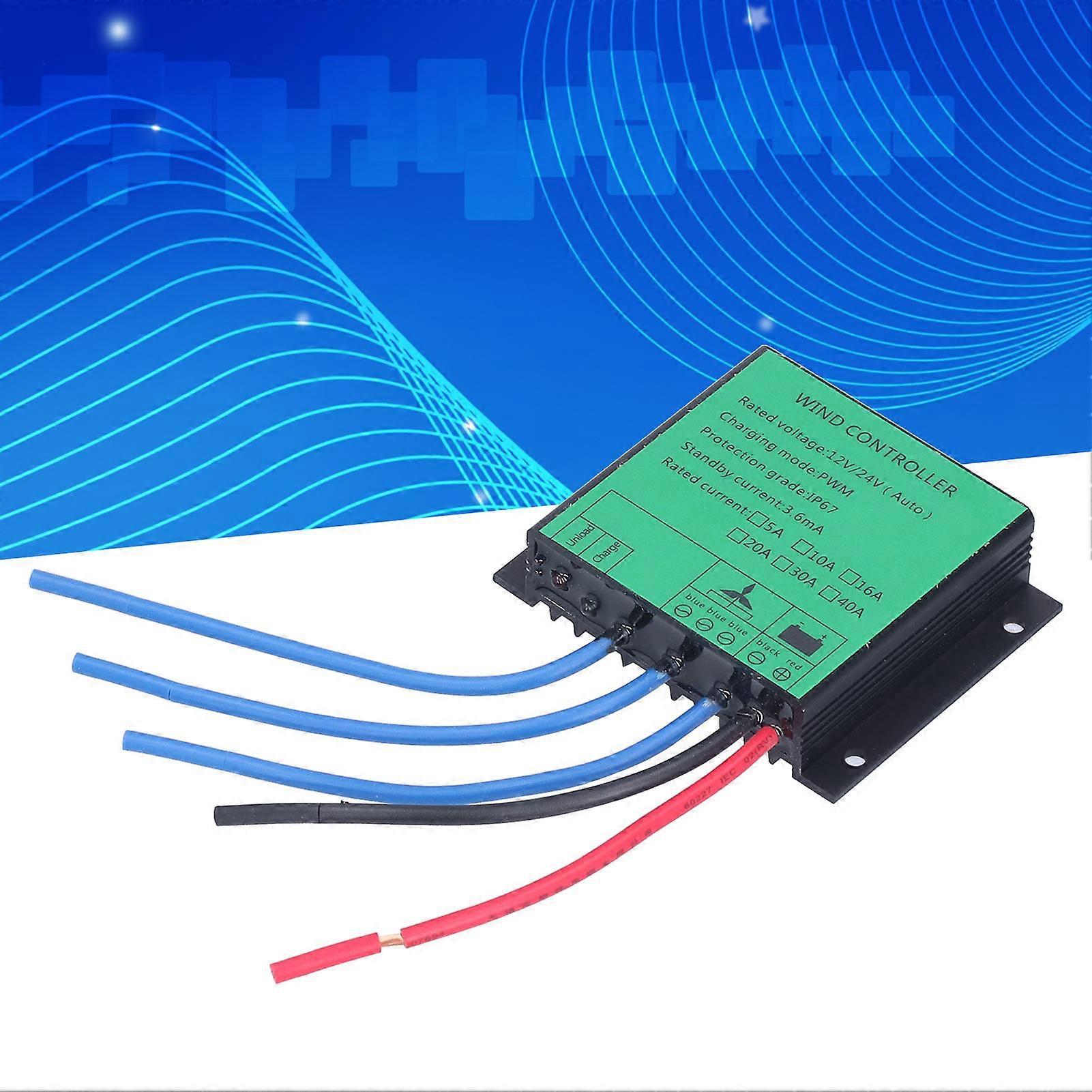Wind Turbine Controller PWM 100W‑400W 12V/24V IP67 5A Regulator
