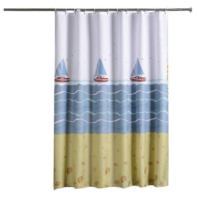Cartoon Shower Curtain Voile Home Shower Curtain for Decorating Bathroom Curtains (120 Wid