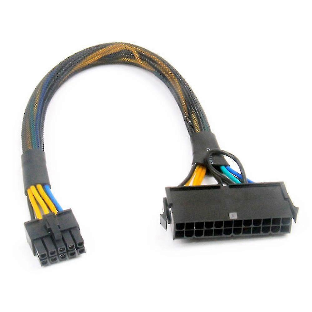 24-poliges auf 10-poliges ATX-Netzteil-Netzteil Geflochtenes Kabel für PC-Server 12 Zoll (30 cm)