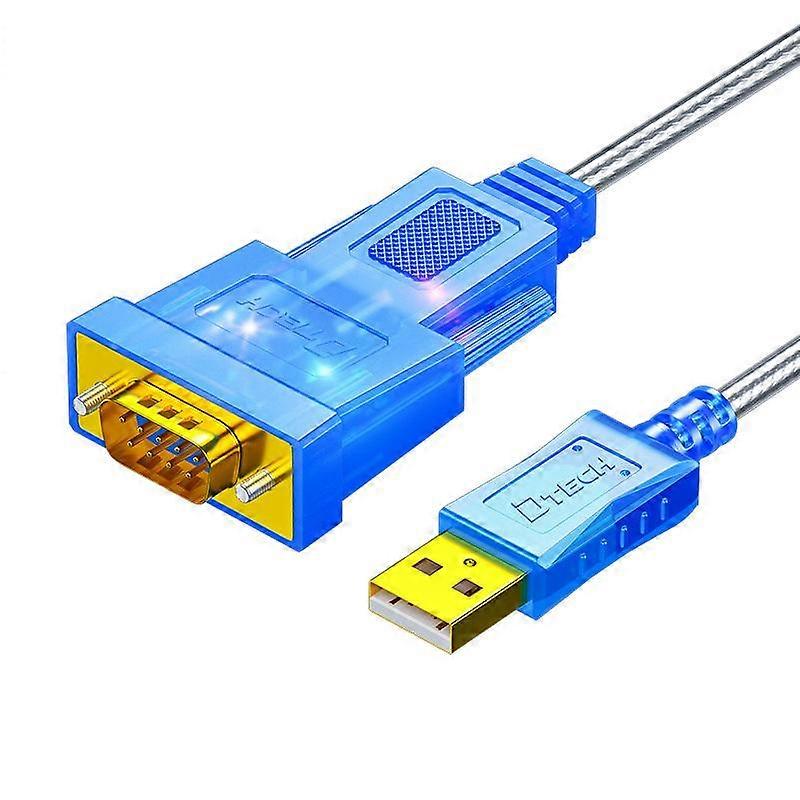 DTECH DT-5011 USB 2.0 to RS232 Serial Adapter Cable, FT232 & ZT213 Dual-Chip with LED Indicator
