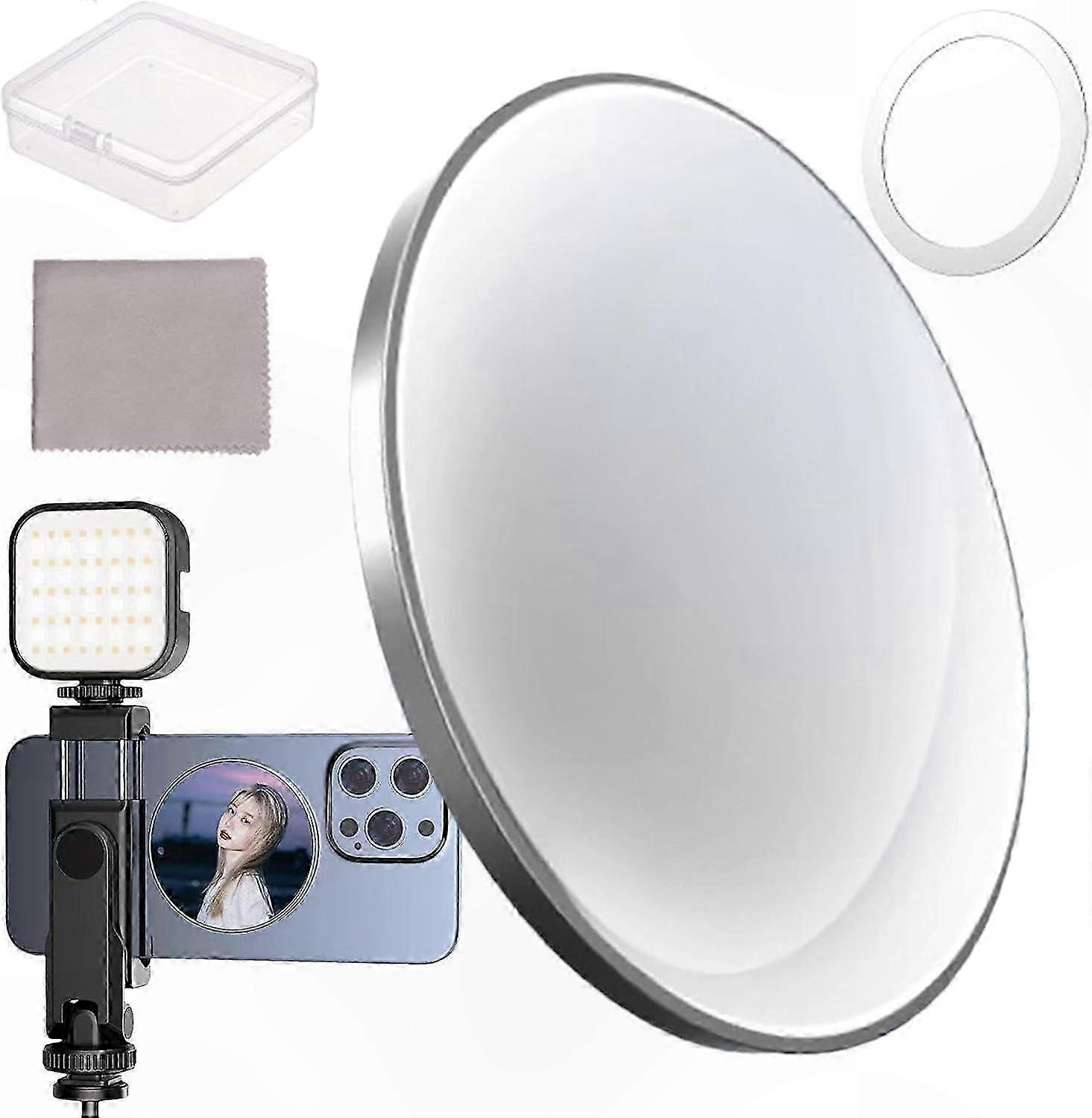 Convex Mirror Lens for Phone Selfies and Vlogging, Portable Magnetic Camera Accessory