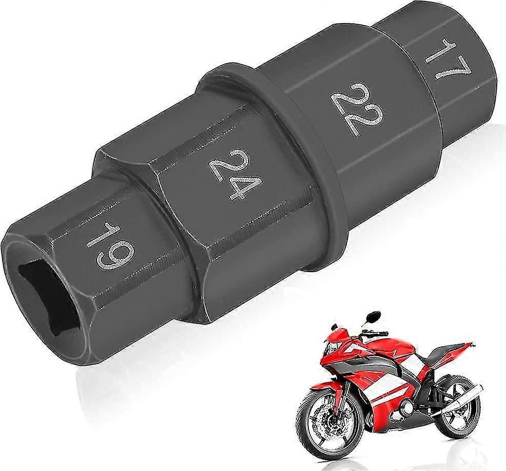17mm 19mm 22mm 24mm 六轴工具 摩托车主轴轮拆卸工具 主轴驱动工具 摩托车专用插座 适用于本田、川崎、铃木、山药