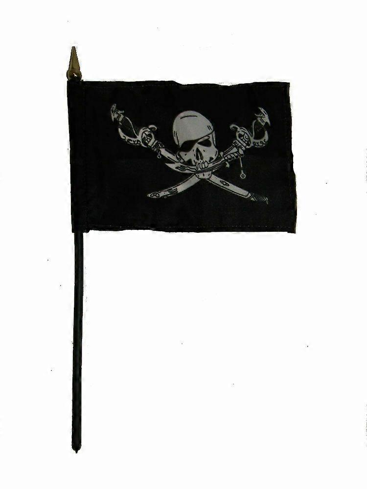 Jolly Roger Pirat Brødre Kyst Flag Skrivebord Bordpind Type A 413