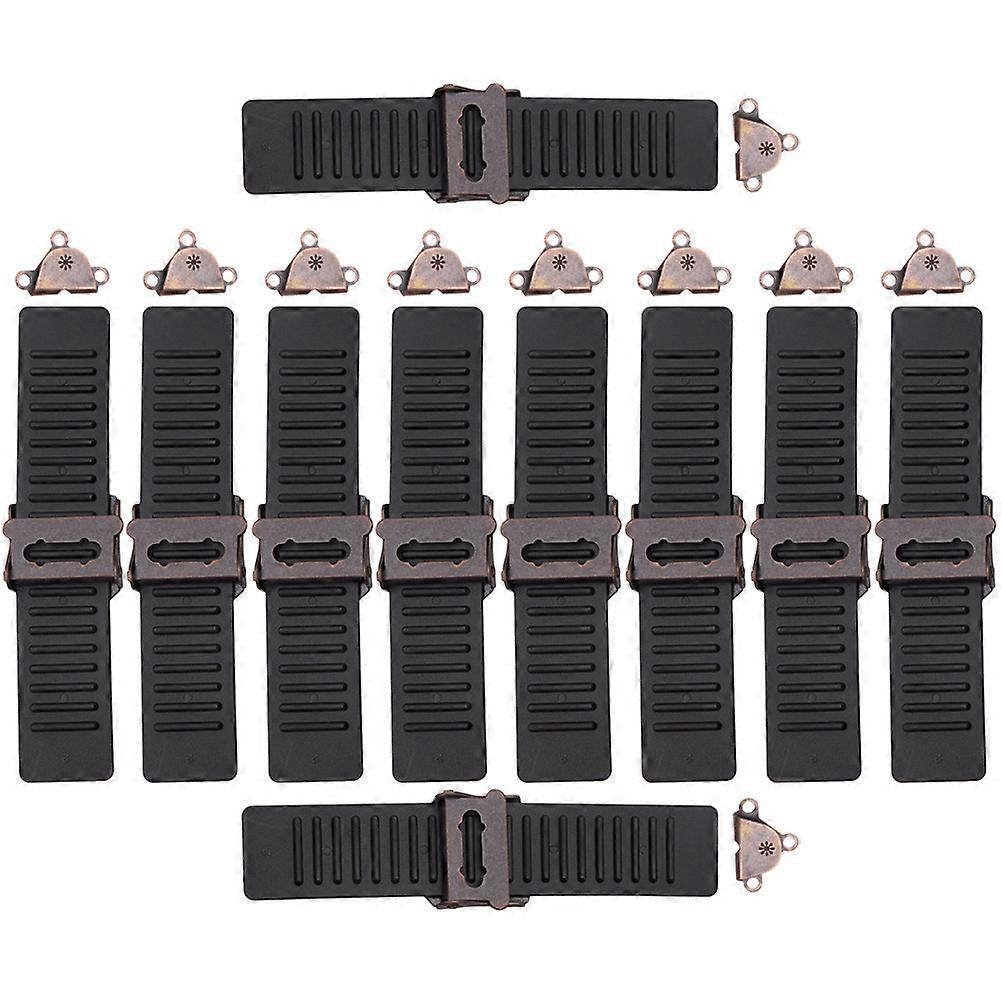 Concealed Button Trouser Hook Plastic Material For Arts and Crafts 0.86x0.79x0.2inch 10Sets