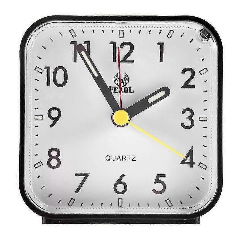 Silent Alarm Clock for Bedside with Large Luminous Display, Battery Powered, Snooze Function