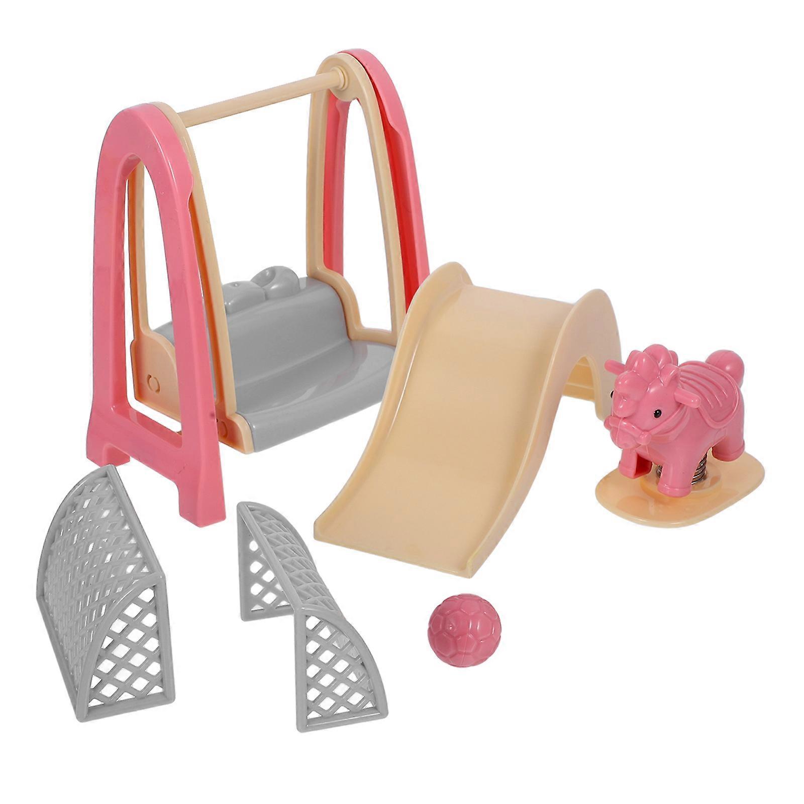 Doll House Rocking-Horse Simulation Swing Model for Miniature Slide 1Set
