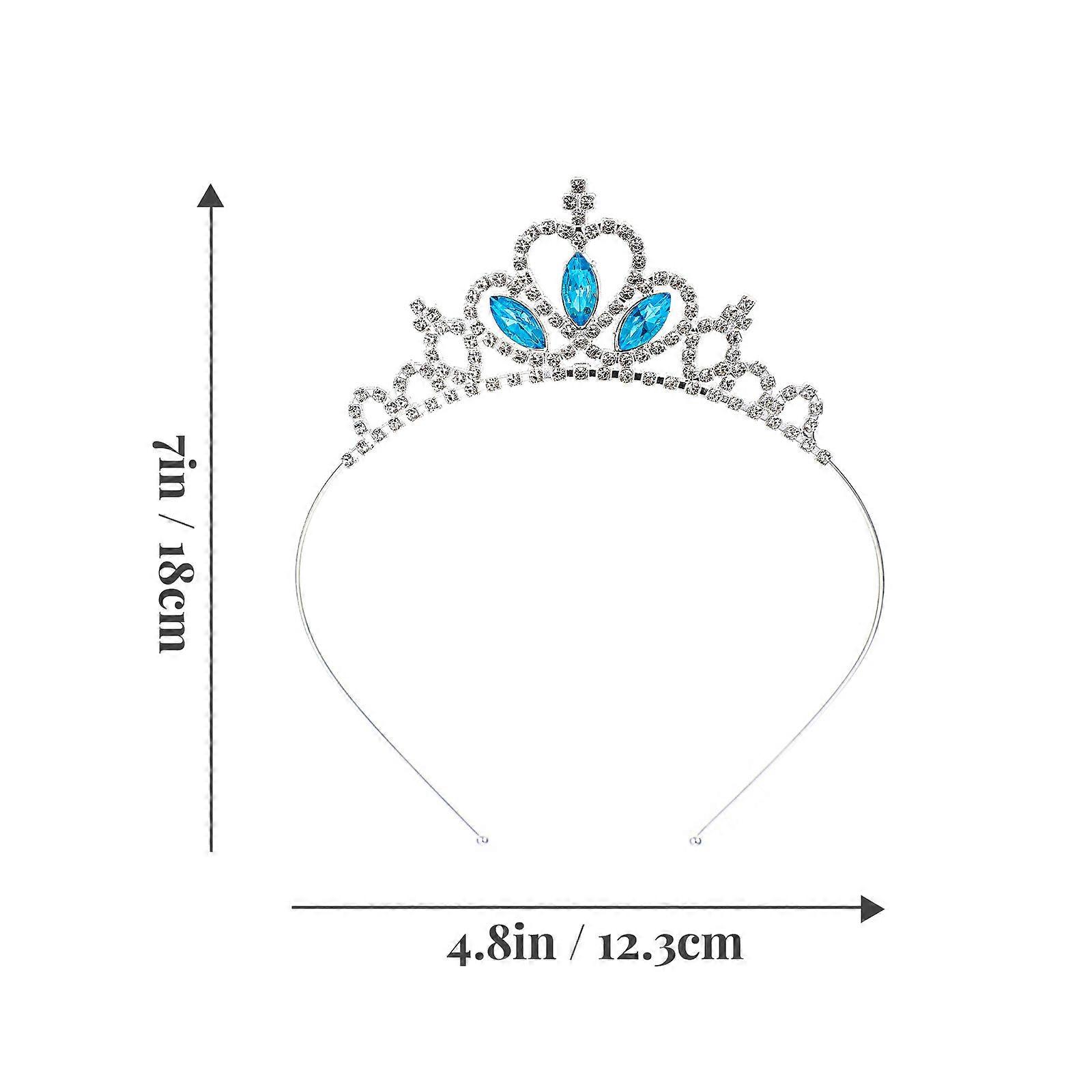 Loving Heart Crown Headband for Decoration Rhinestone 1 Piece