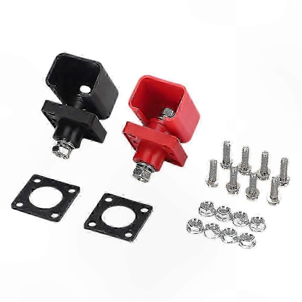 2-Pack 200A High-Current Battery Terminal Connectors for Energy Storage, Durable Copper Alloy Contacts