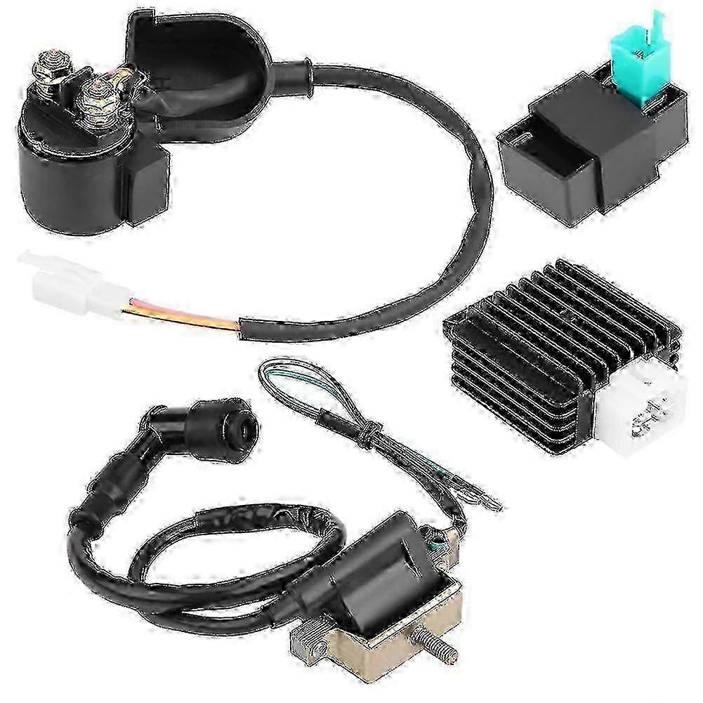 50cc 70cc 90cc 110cc ATV Quad Regulator Rectifier Starter Relay Ignition Coil CDI Box