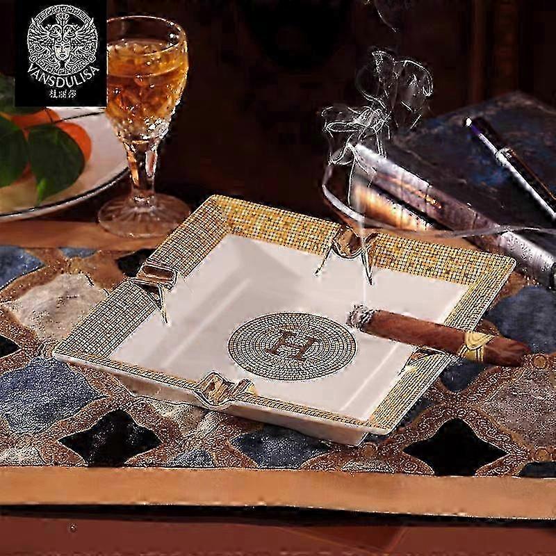 2025 Large Ceramics Cigarette Cigar Ash Tray