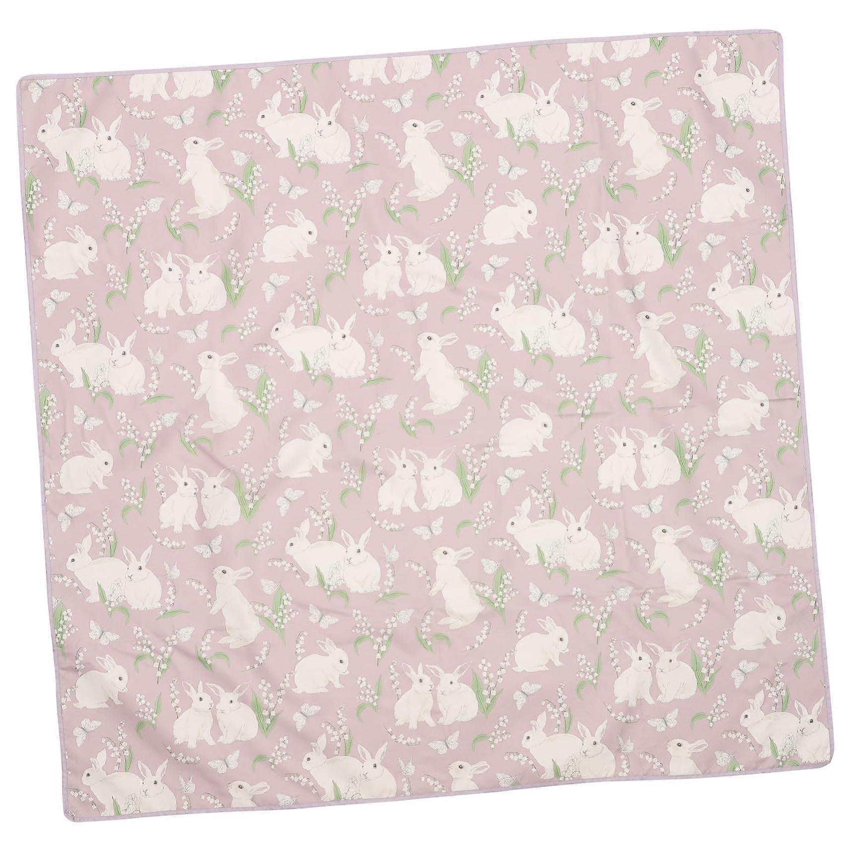 Washable Chair Floor Mat With Slip Backing Portable Food Mat For Messy Meals And Easy Clean