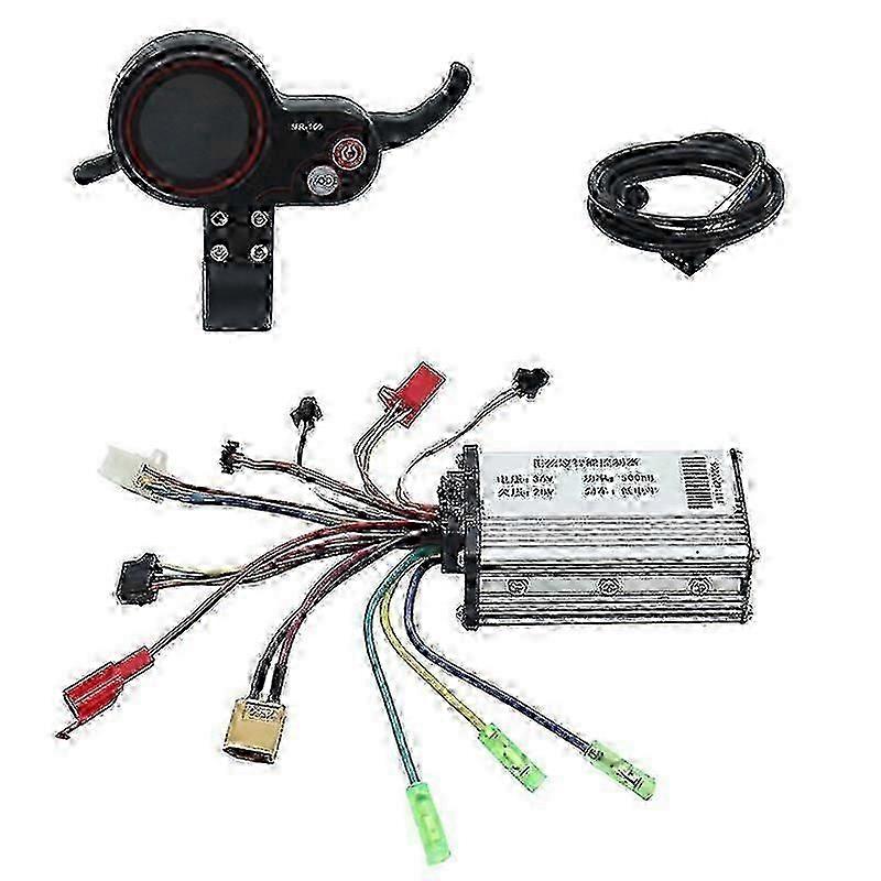 36V 500W Controller+MR-100 LCD Display Dashboard Meter for Electric Scooter Accessories.SilverBlack SZRH A-S530