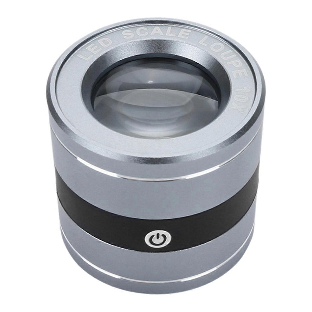 Microscope Loupe LED Scale Loupe USB Charging Pocket Reading