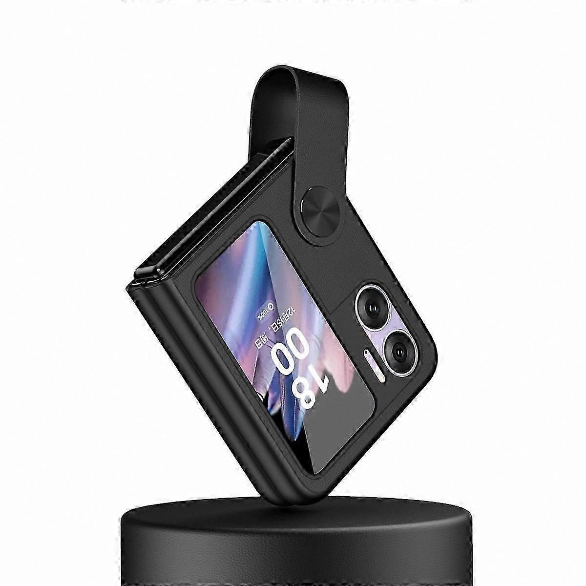 Leather Phone Case with Hand Strap for Foldable Devices