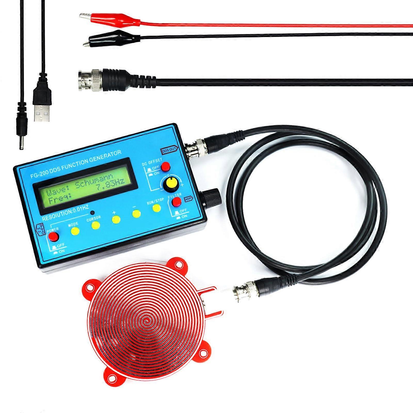 0.01Hz500kHz Multifunction Waveform Generator Portable Signals Generator Frequency Generator With Resonator Bench Lab