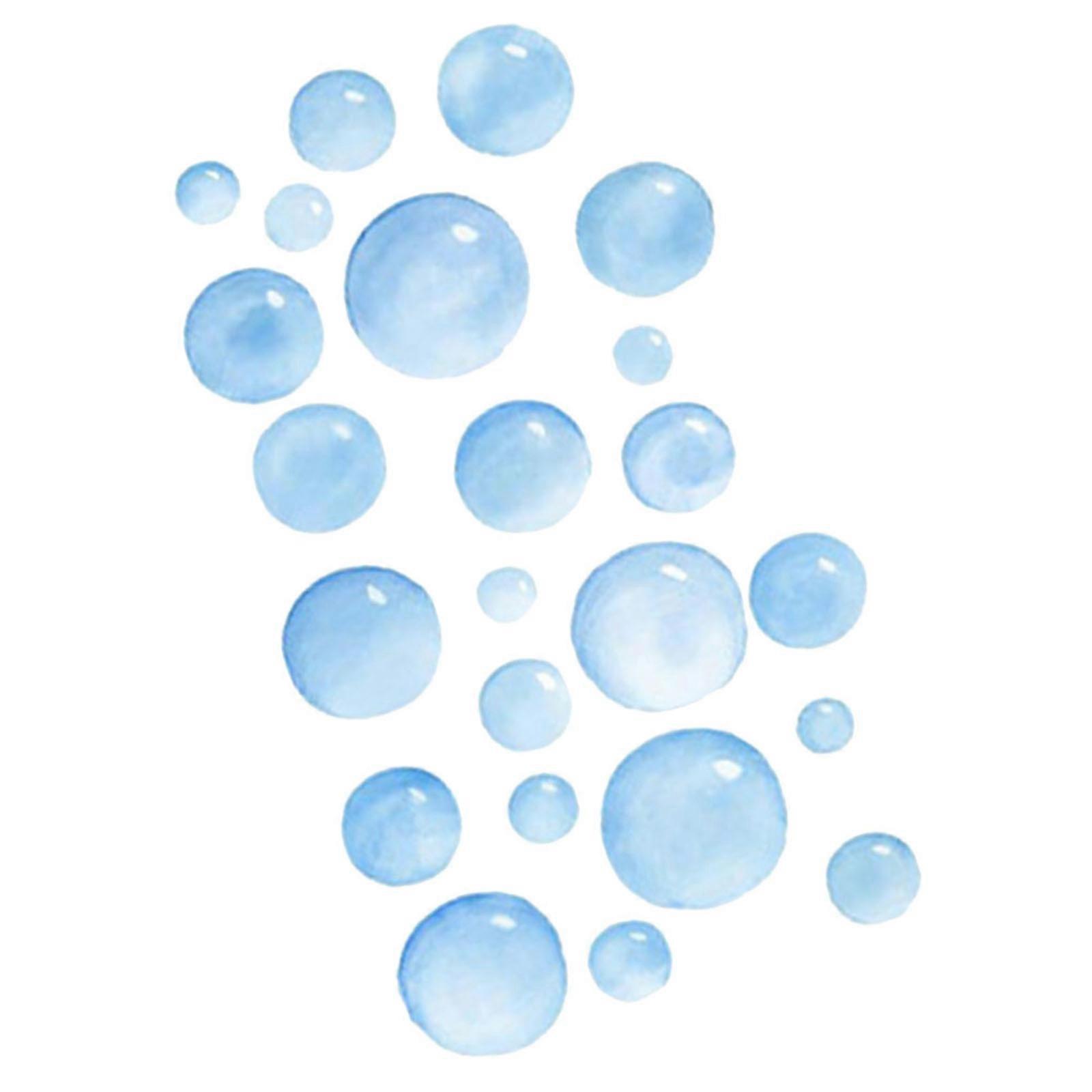 Bubbles Wall Decal PVC Sticker for Decoration 4Pcs Self-Adhesive Removable