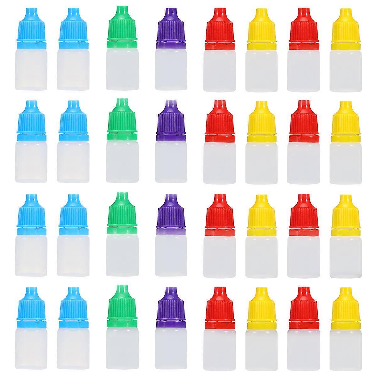 Pigment Ink Bottle Organizer For Artists Crafters And Scientists Assorted Color Cylindrical Plastic 50Pcs