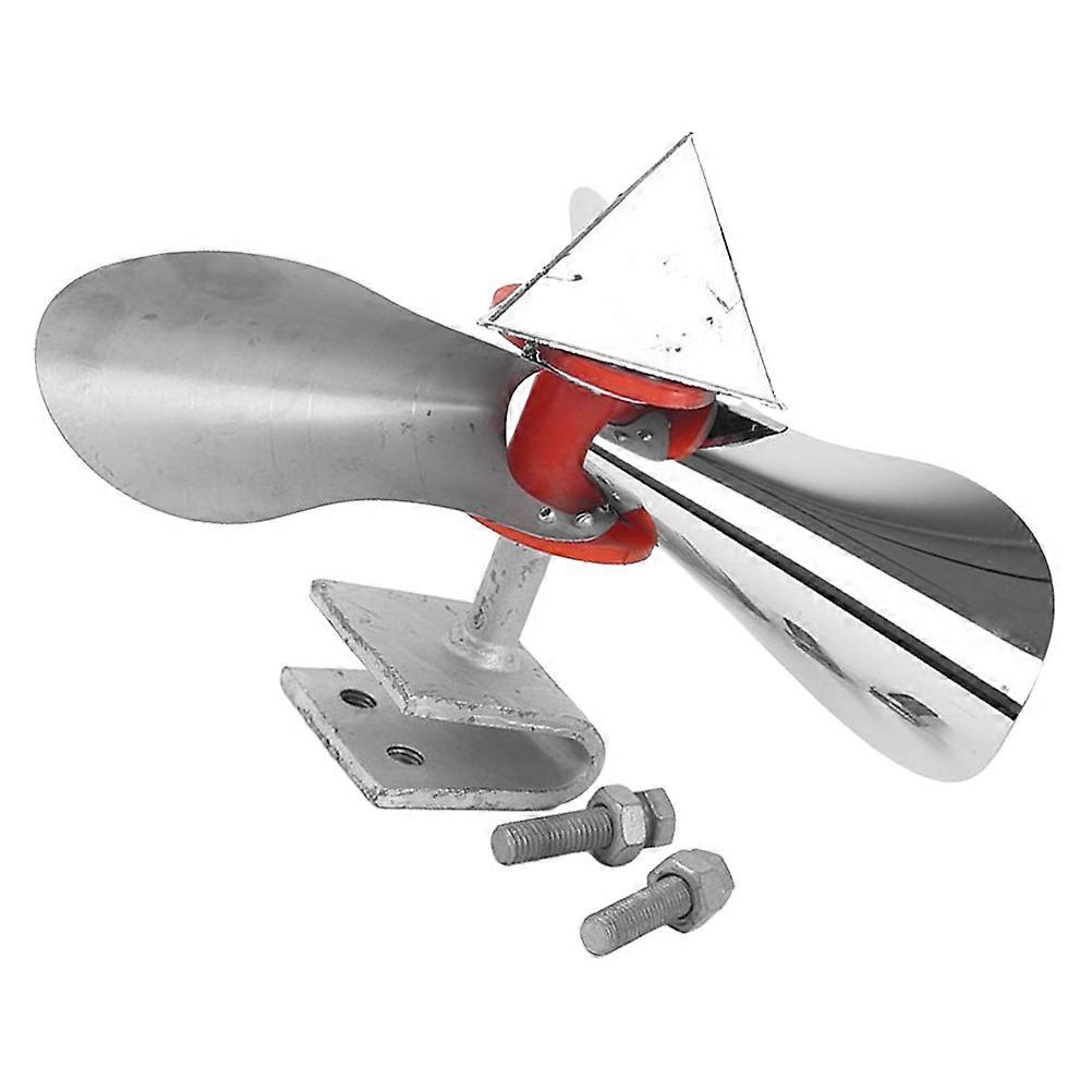 Bird Windmill Garden Tool Metal Windmill For Outdoor Bird Control 1 Set Silver Color