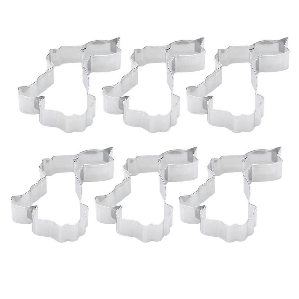 Bunny Biscuit Mold Stainless Steel Easter Cookie Cutter for Baking 6Pcs