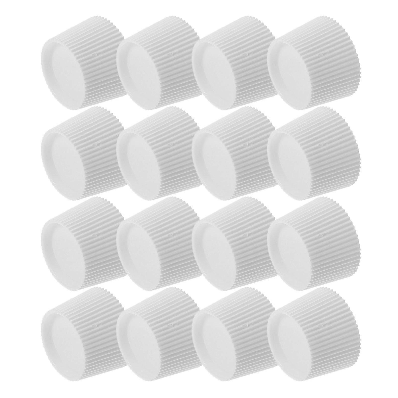 Toothpaste Cap White Plastic Screw-in Toothpaste Lid for Home 100Pcs