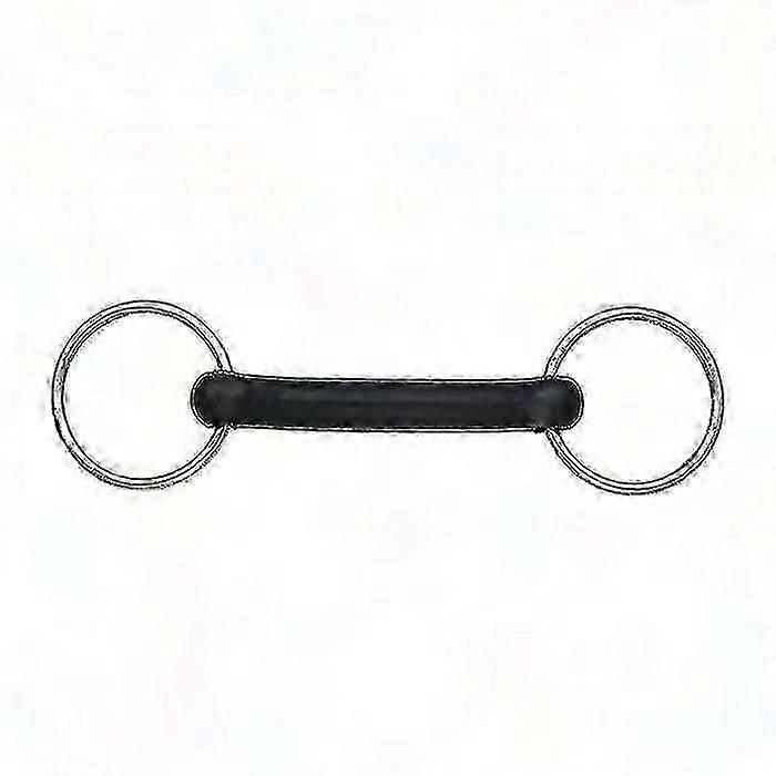 Mors de filet à anneau libre en caoutchouc souple pour chevaux