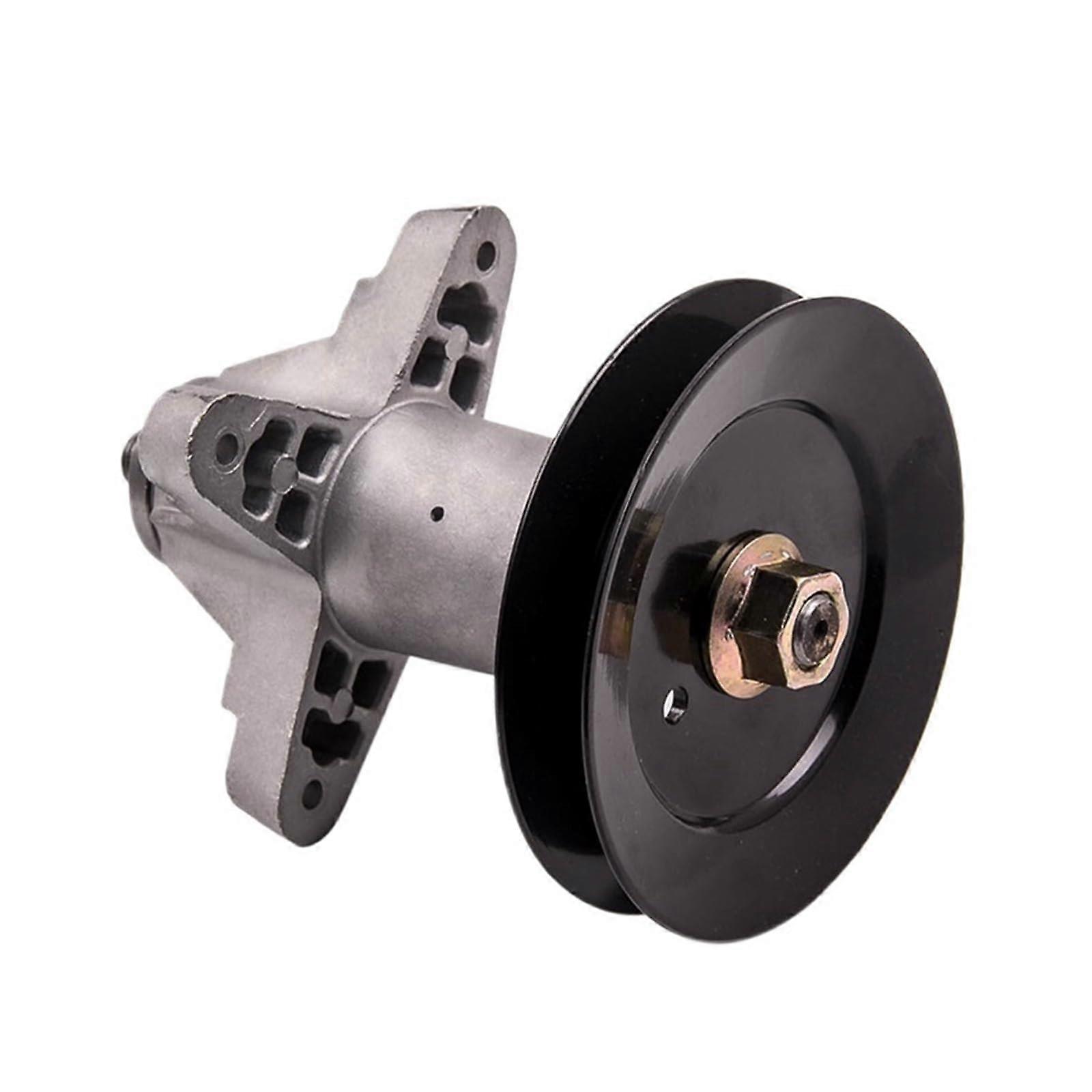 Lawn Mower Main Shaft 6180671 GT1554 54 Inch Deck 5 1/2 Inch Pulley Four Bolts Compatible With MTD Cub Cadet TroyBilt
