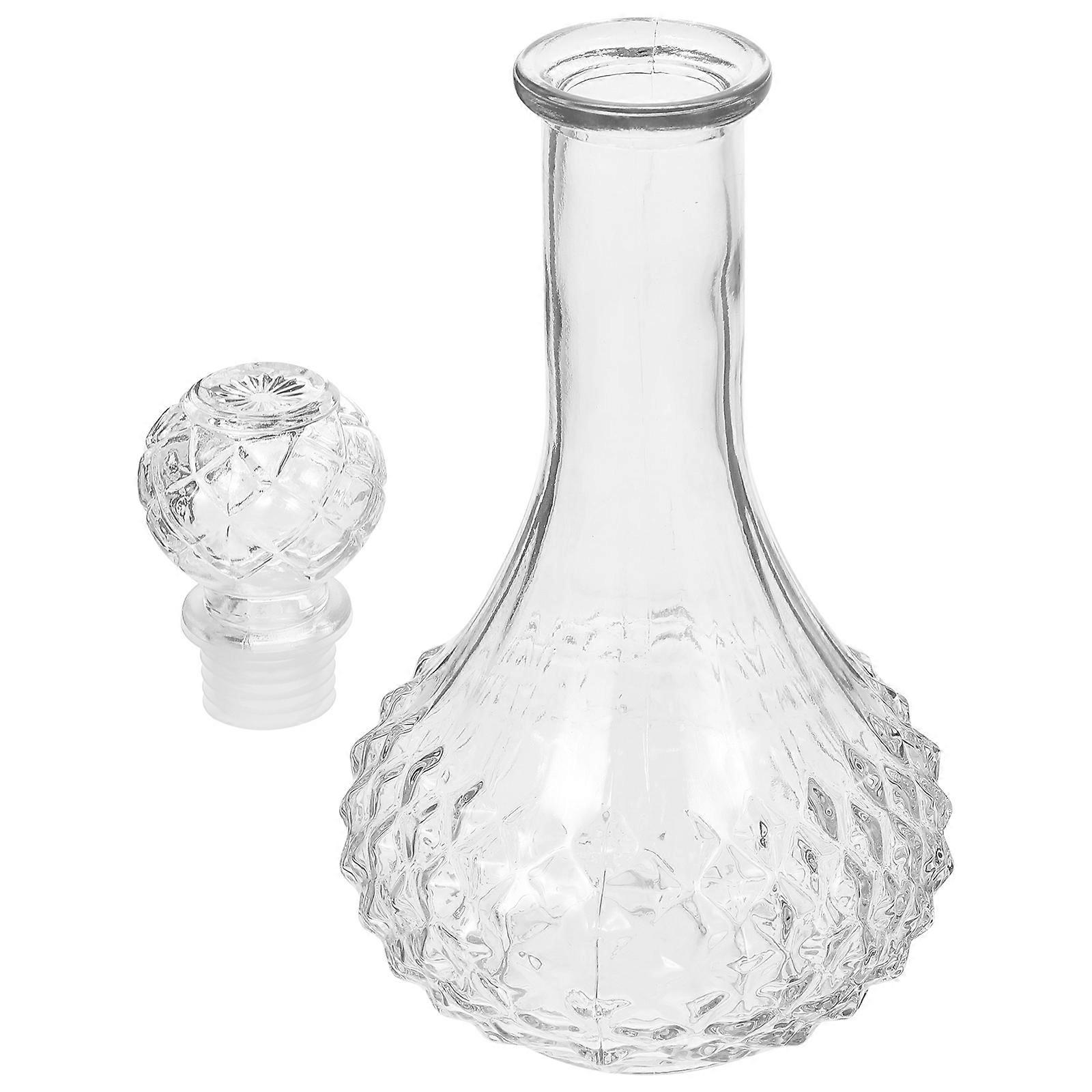 Creative Whiskey Glass Decanter for Storage Use 4Pcs Transparent