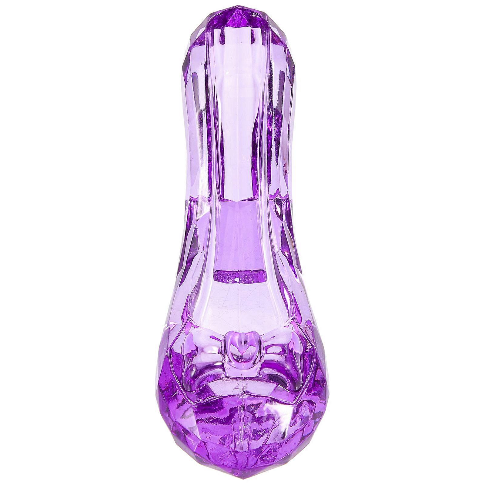 Decorative Violet High Heel Shoe Acrylic Charm for DIY Crafting 5Pcs Set