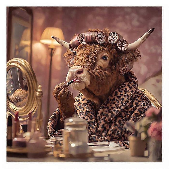 Highland Games Beautiful Cow Poster