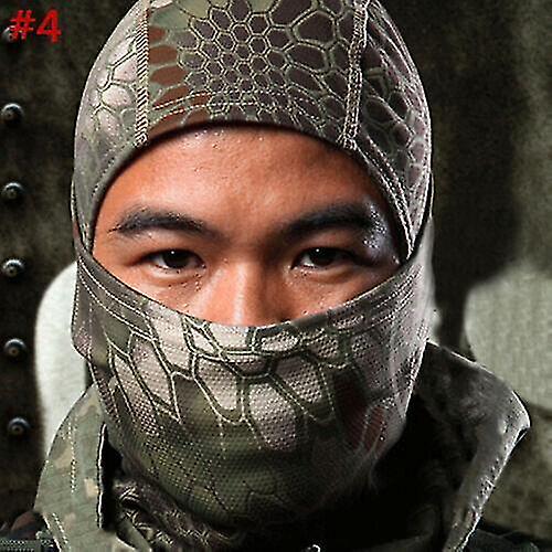 Balaclavas No4 Tactical Camouflage Hunting Balaclava Mask Army Military Full Face Sniper Hat