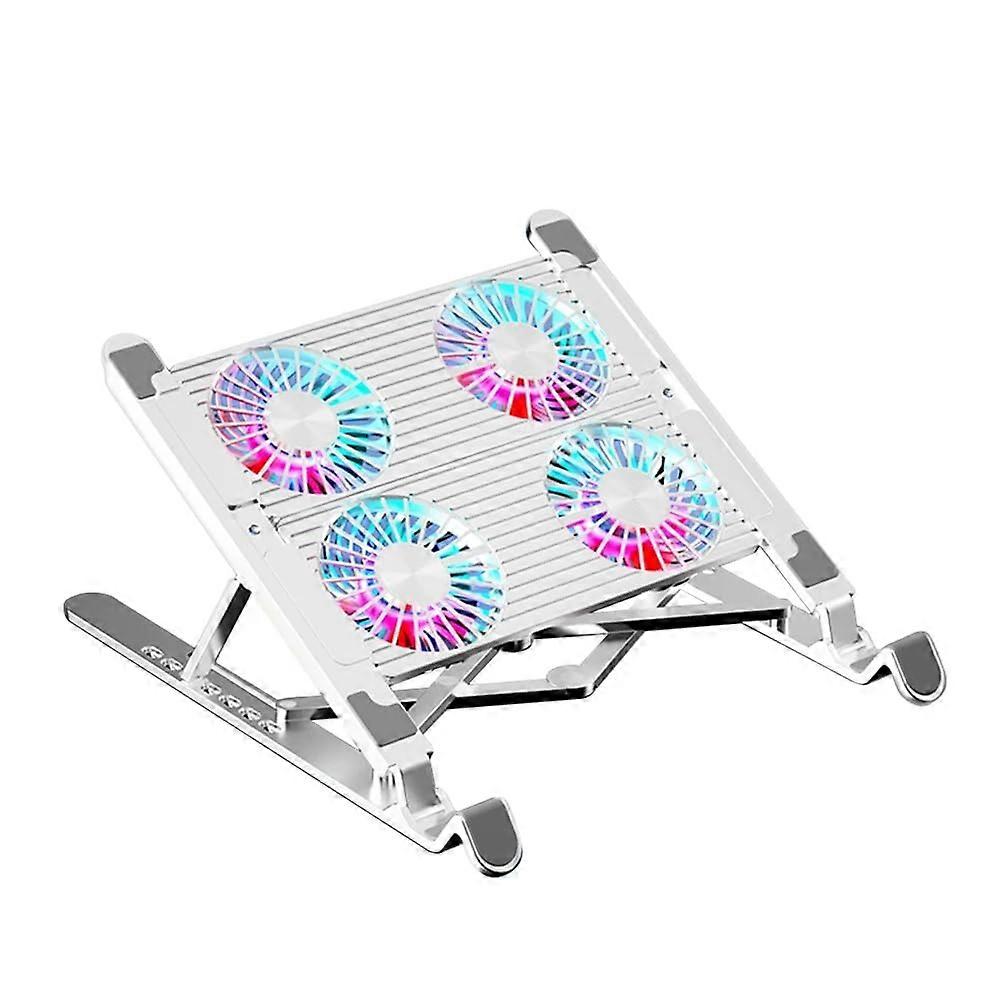 Laptop Cooling Stand Foldable With 4 RGB Silent Fans For Laptops Portable Cooler