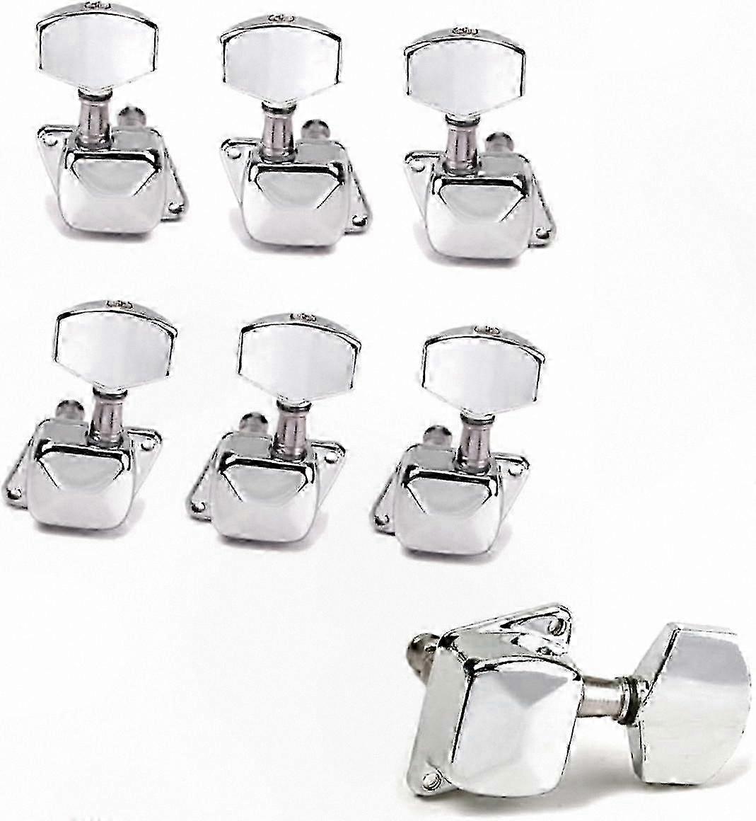 6-Pack Precision Tuning Pegs with Locking Feature Semiclosed Style for Accurate Guitar Tuning