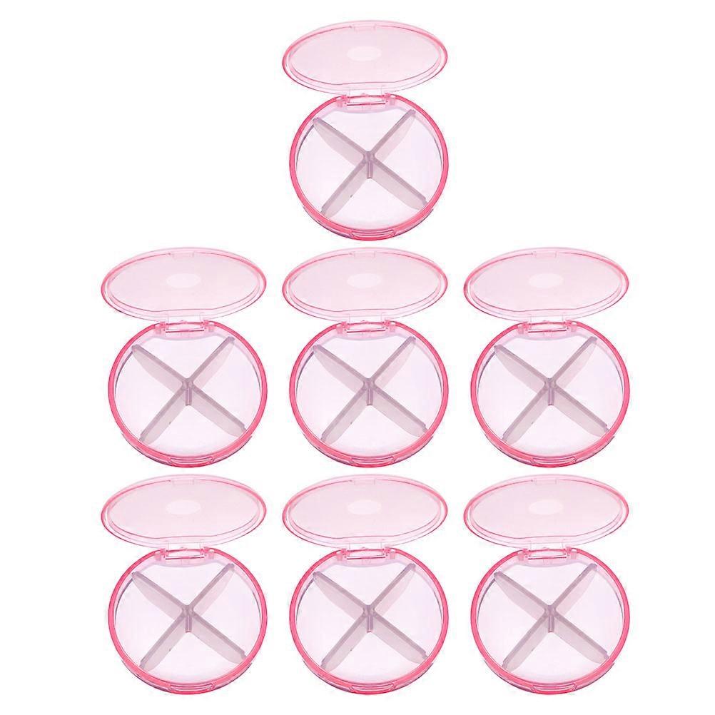 Portable Organizer for Medication Storage with 7Pcs Compartments