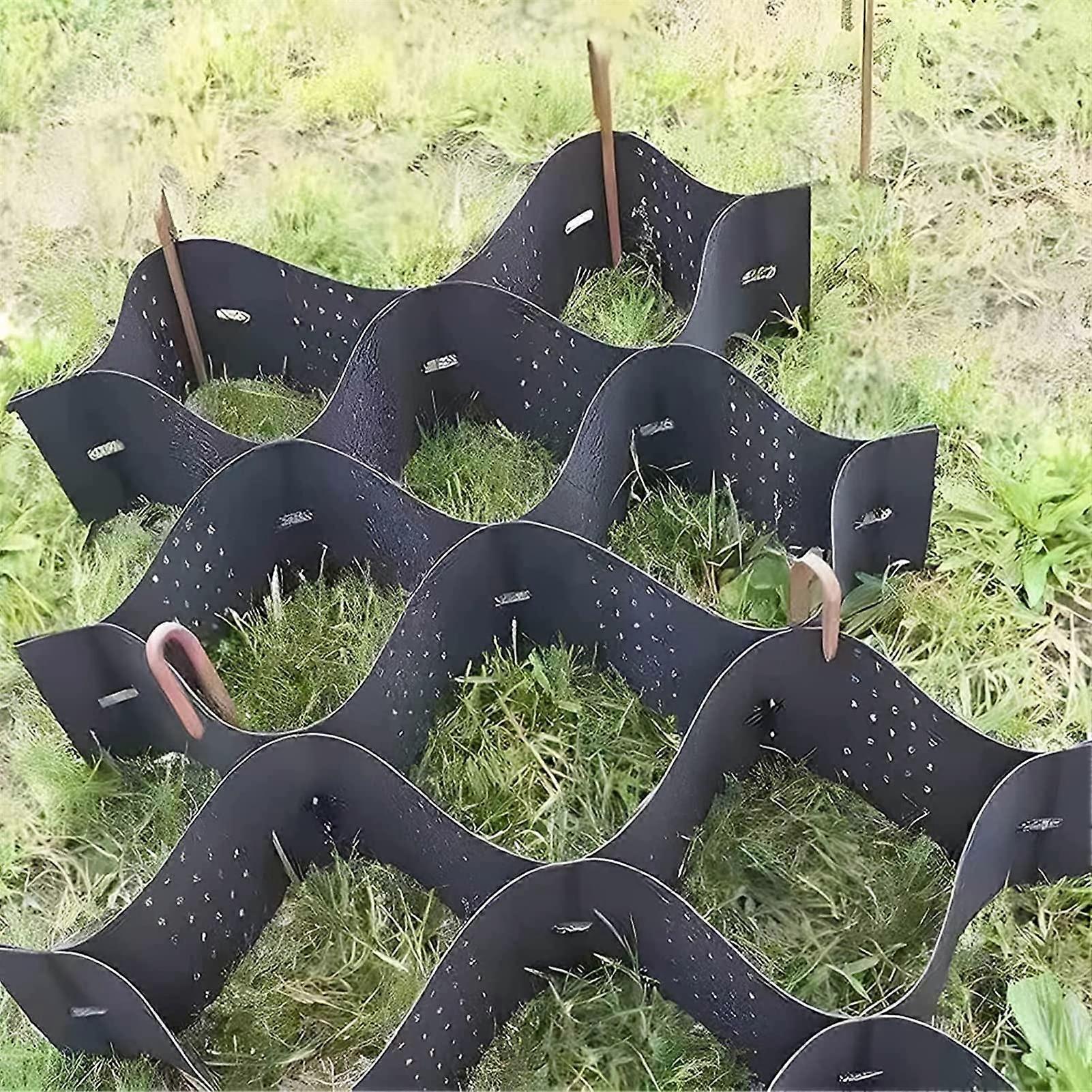 Gravel Grid For Parking Tensile Geocell Grid Foundation For Slope Garden 2 Inch Tall 4x7m (13x23 ft) W x L