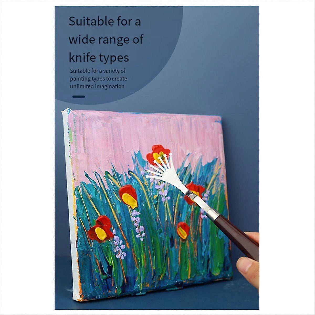 9PCS Professional Palette Scraper Set Painting Mixing Scraper Set